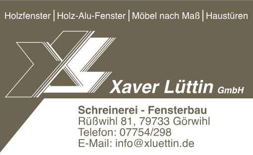 Sponsor: Xaver Lüttin GmbH
